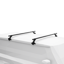 Option A - Thule Roof Rack for Jeep Wrangler with Rain Gutters (Squarebar EVO)