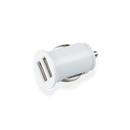 Car Charger Dual USB - White