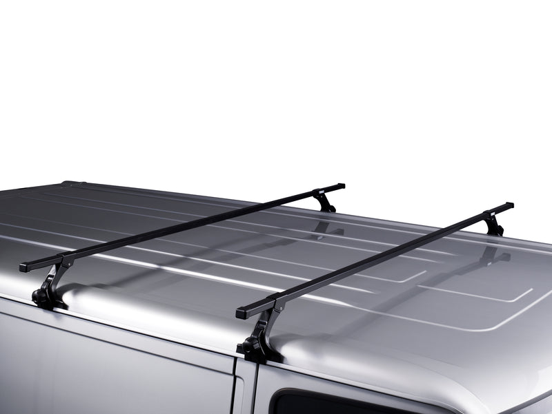 Option A - Thule Roof Rack for Jeep Wrangler with Rain Gutters (Squarebar EVO)