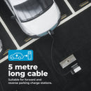 EV Charging Cable, - P1 Autocare© - 16A, 5m Long, Type 2 to Type 2 (Single Phase) Impact Resistant, IP Rated