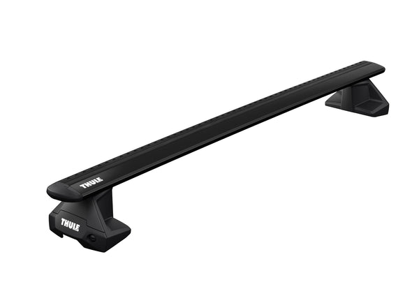 Option B - Thule Roof Rack for Audi A1 with Normal Roof (Wingbar EVO Black)