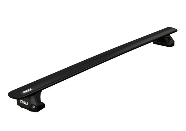 Option B - Thule Roof Rack for Audi Q7 with Flush Rails (Wingbar EVO Black)