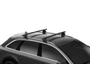 Option B - Thule Roof Rack for Mercedes Benz C-Class & E-Class with Flush Rails (Wingbar EVO Black)