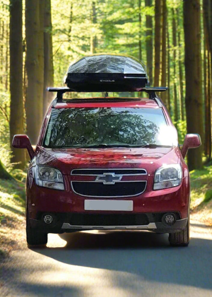 Halfords Exodus 580L Roof Box XXL Black Glossy Used