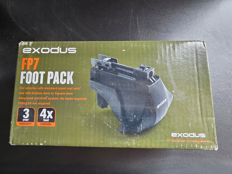 Halfords Exodus FP7 Footpack for Vehicles with Raised Rails (Same as 7104) Pack of 4