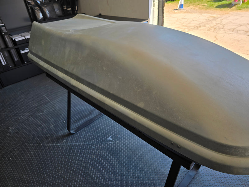 Halfords 360L Half Width Roof Box Grey - Pre Owned